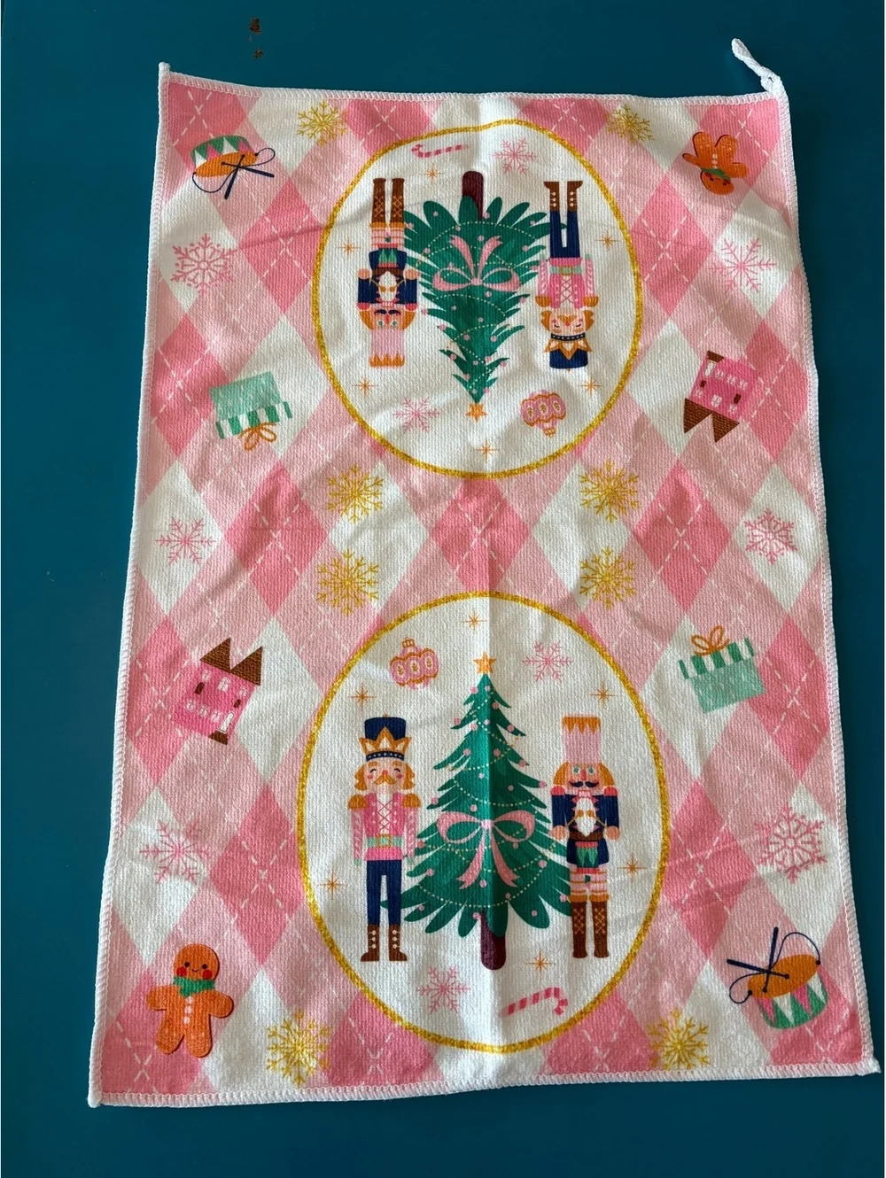 Set of 6 Christmas Nutcracker Themed Kitchen Towels, Quick-Dry Microfiber
